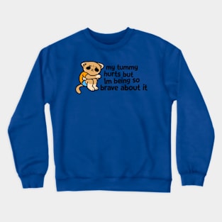 My Tummy Hurts Cartoon Crewneck Sweatshirt